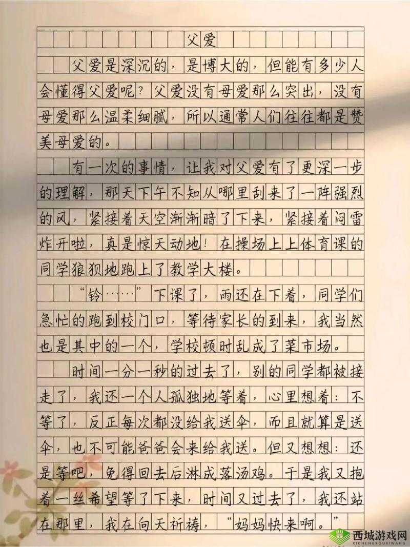 回家给父亲解决需求:用爱与陪伴书写温馨亲情篇章